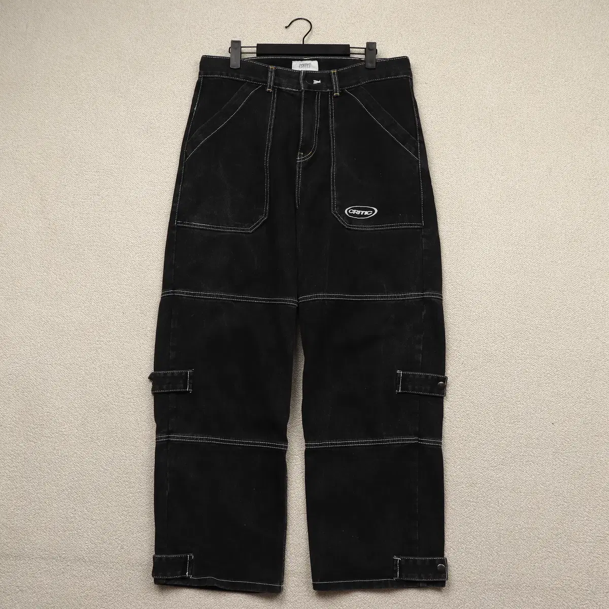 Critical Stitch Black and Blue Denim Pants (M)