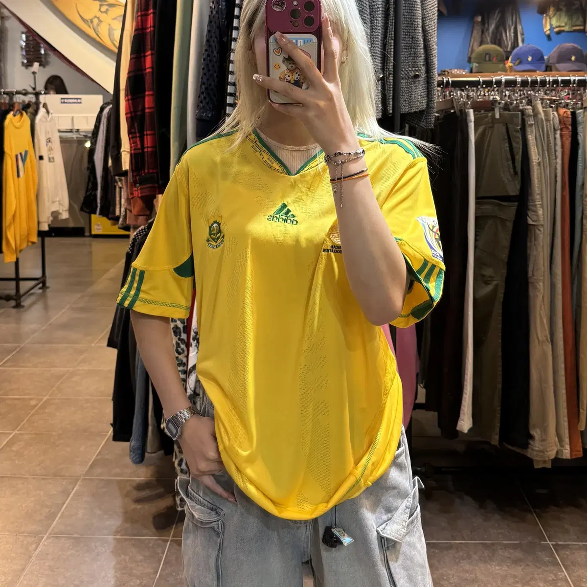 ADIDAS 아디다스 SOUTH AFRICAN 축구 유니폼