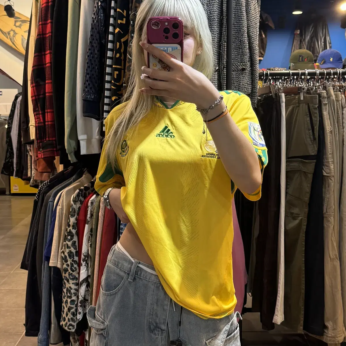 ADIDAS 아디다스 SOUTH AFRICAN 축구 유니폼