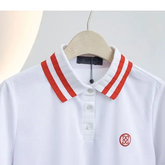 [G/F] TWO TONE COLLAR PIQUE POLO