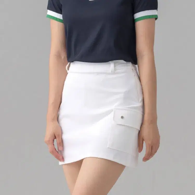 [G/F] TWO TONE COLLAR PIQUE POLO