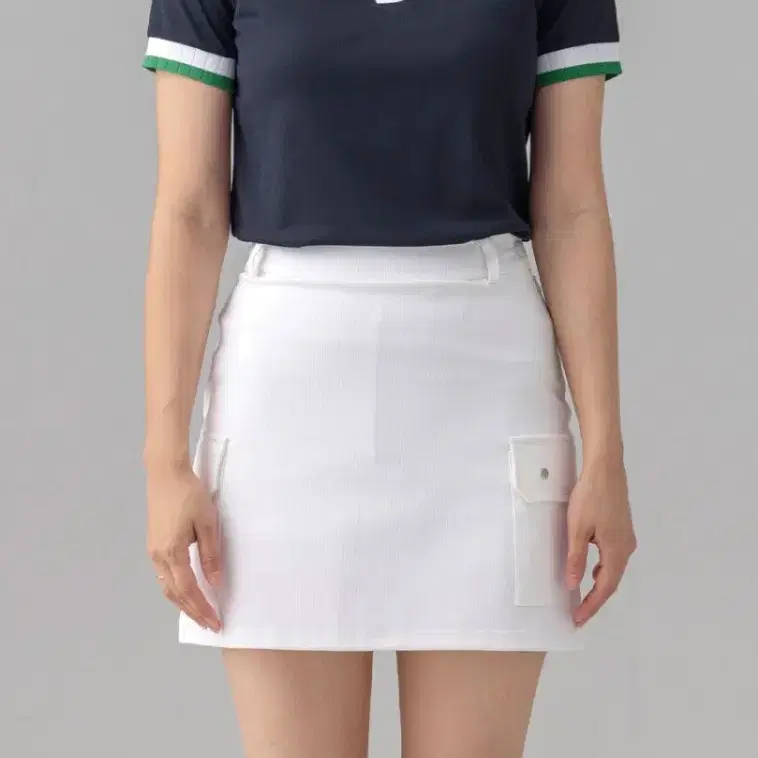 [G/F] TWO TONE COLLAR PIQUE POLO