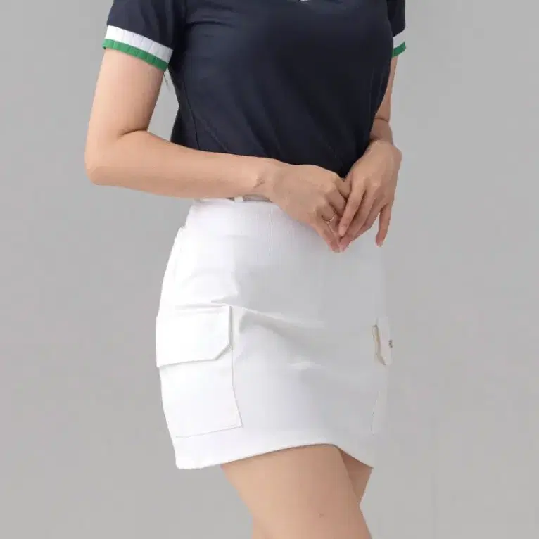 [G/F] TWO TONE COLLAR PIQUE POLO