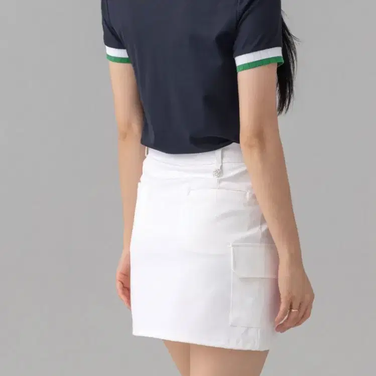 [G/F] TWO TONE COLLAR PIQUE POLO