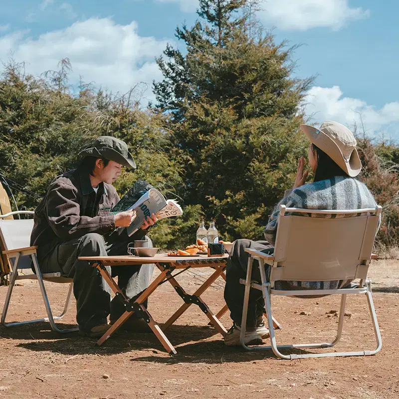 네이처하이크 고강도 캠핑의자 베이지 1+1