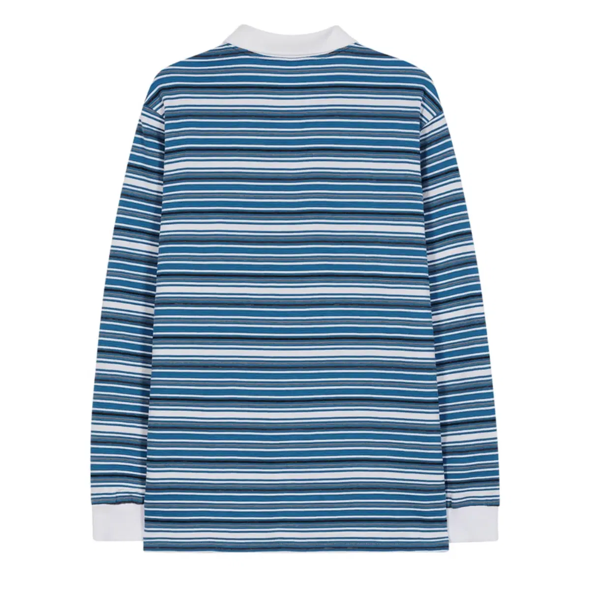 써틴먼스 STRIPE COLLARED T-SHIRT (BLUE)