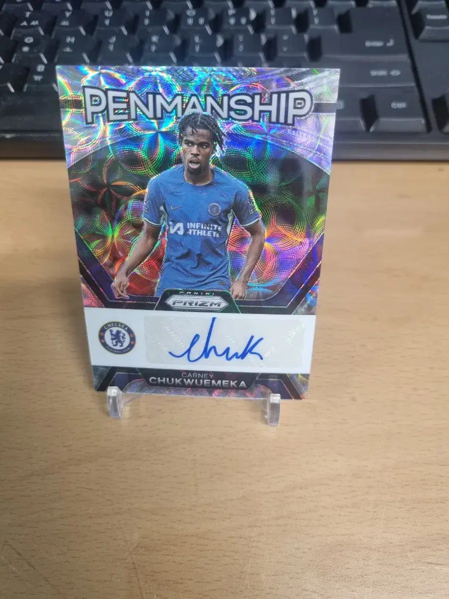 23-24 Panini Prism Choice Chelsea Chukwemeka Autographed Soccer Card