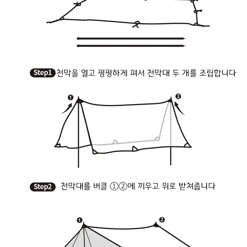 네이처 하이크 헥사곤 타프 4~6명 수용가능