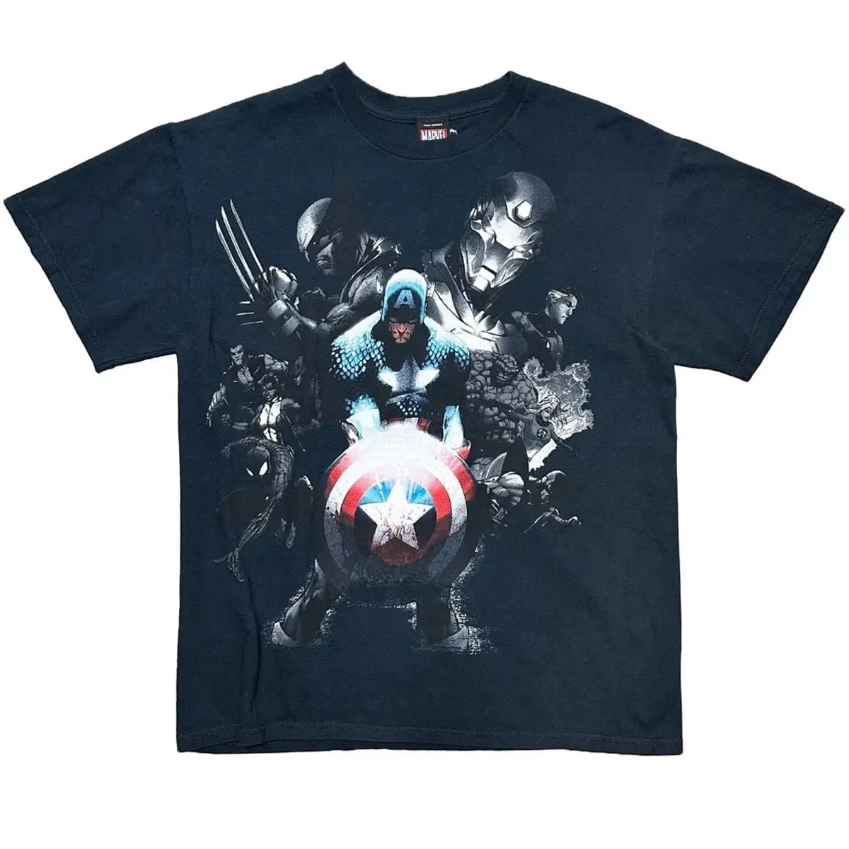 [95-100] Marvel Captain America Printing T-Shirt