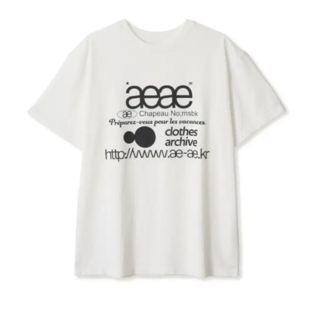 aeae WEB LOGO T-SHIRTS [WHITE]