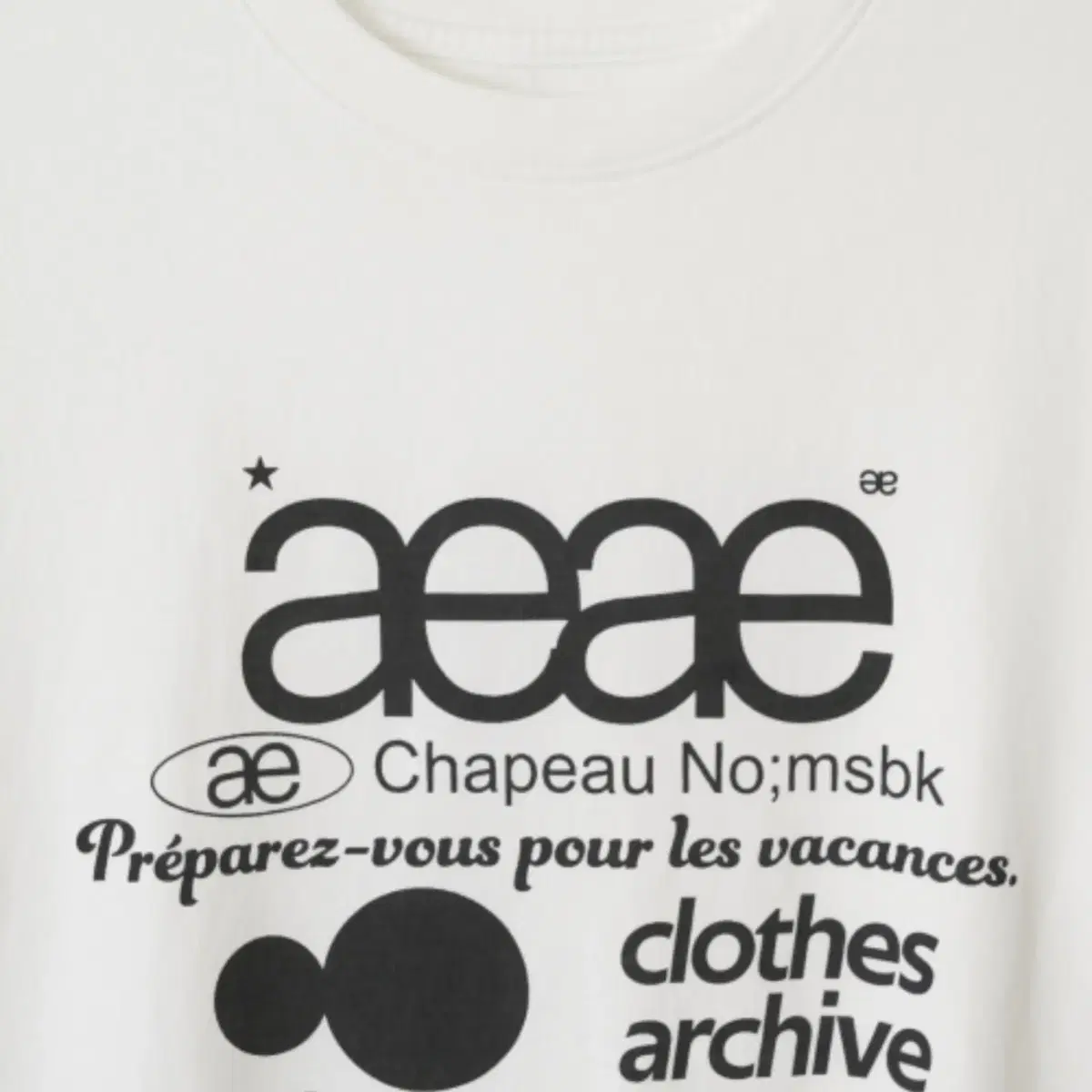 aeae WEB LOGO T-SHIRTS [WHITE]