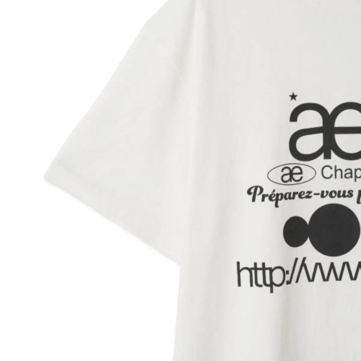 aeae WEB LOGO T-SHIRTS [WHITE]