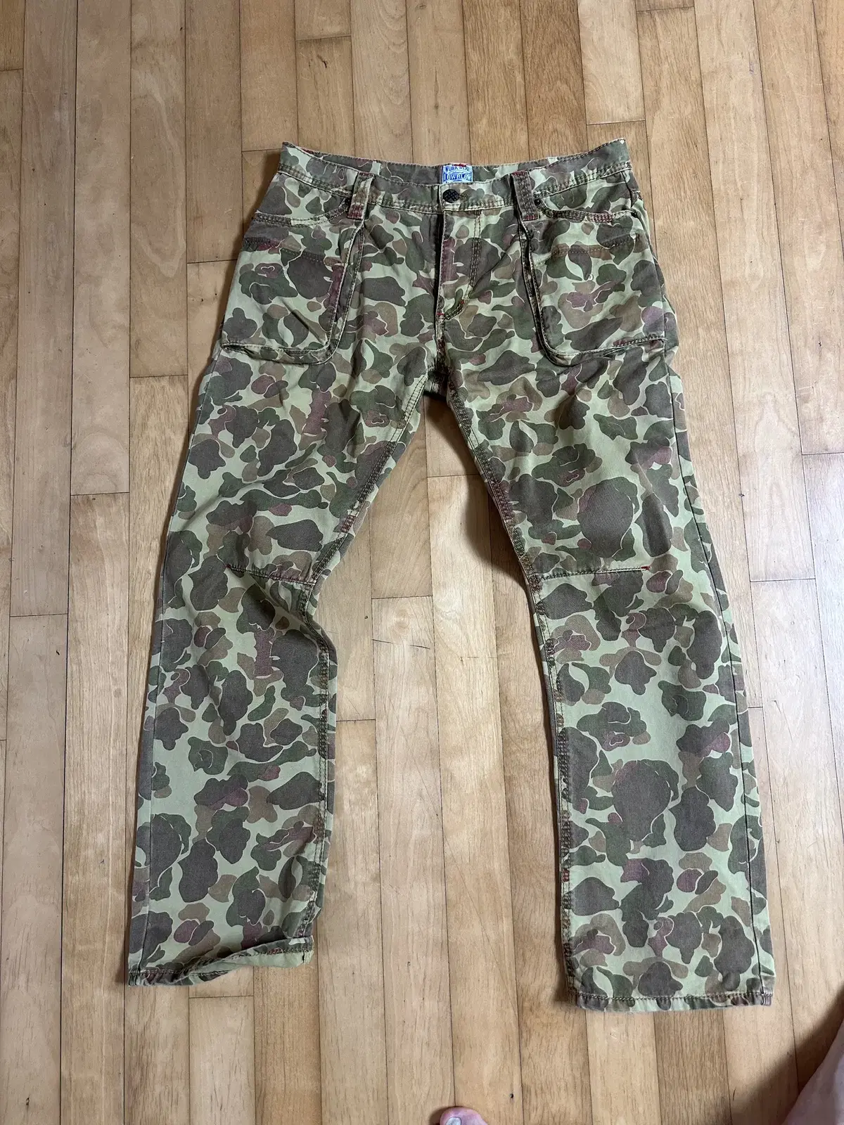 Workwear Knuckle Low-Rise Camo Pants 34 Amecazi