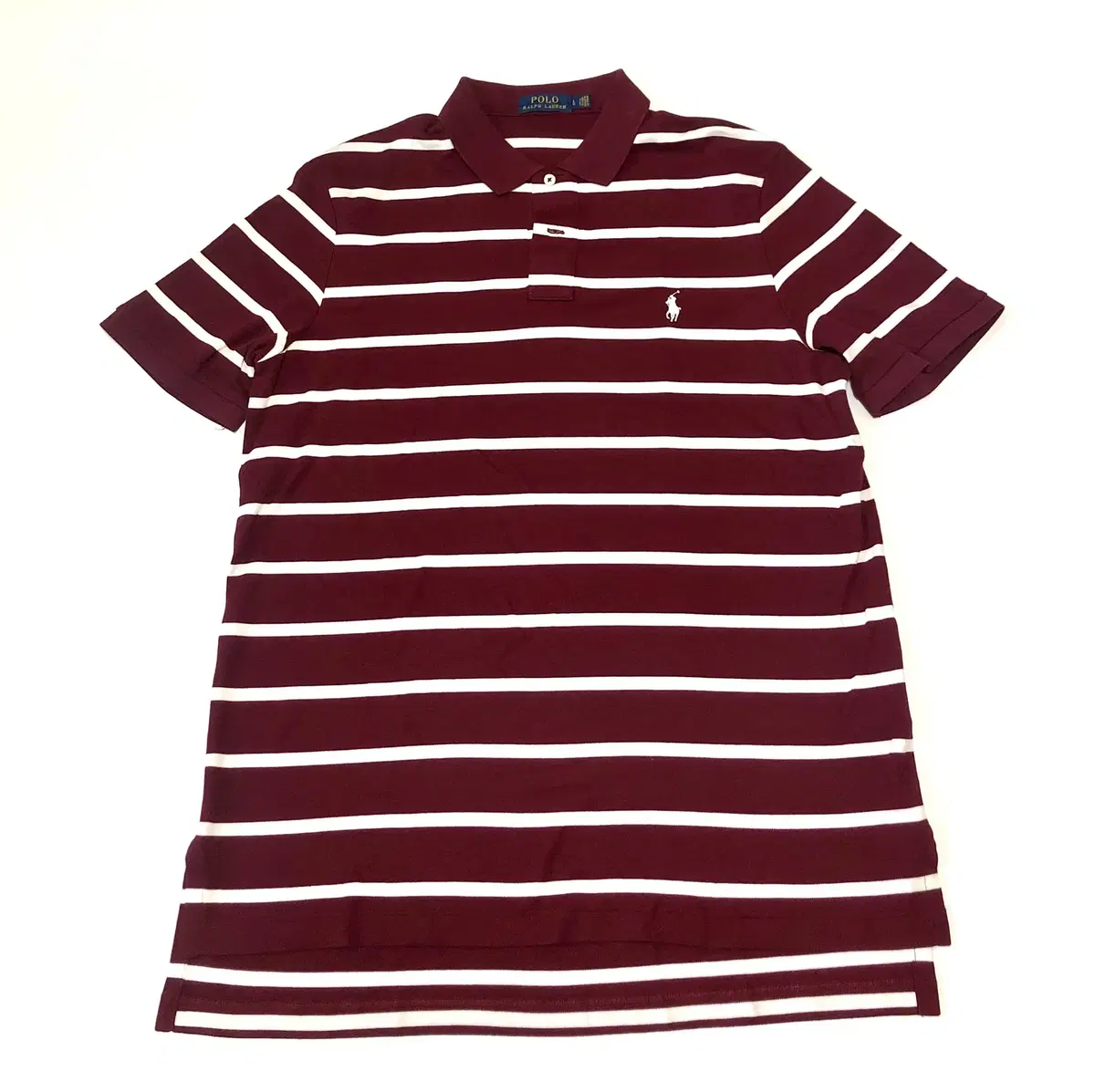 100 to 105 new Polo wine-colored striped t-shirts