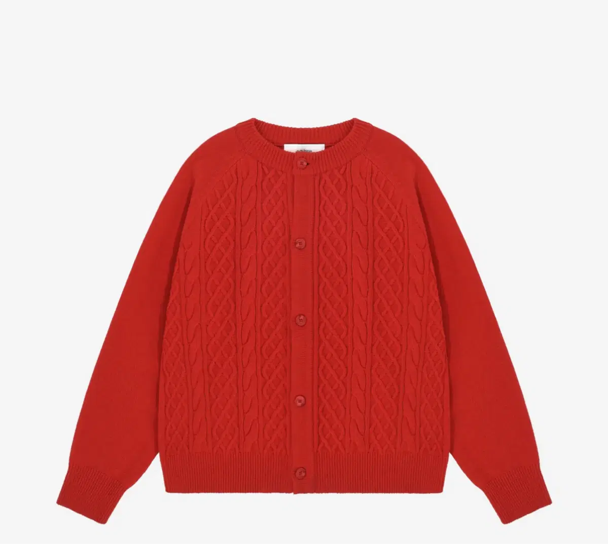 Waviness Cardigan Red 1 size