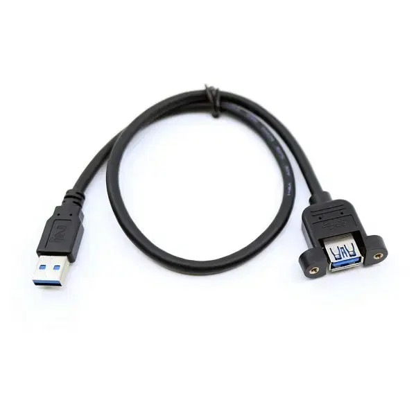 USB3.0ver M/F 락킹케이블 블랙 0.5m