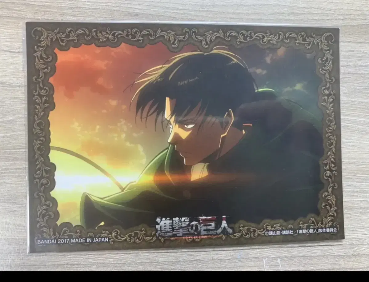 Today only this price) Attack on Titan Levi postcard