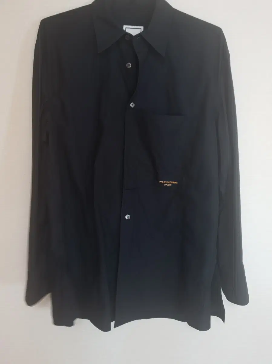 Wooyoungmi Black Embroidered Go Shirt (cape shirt)