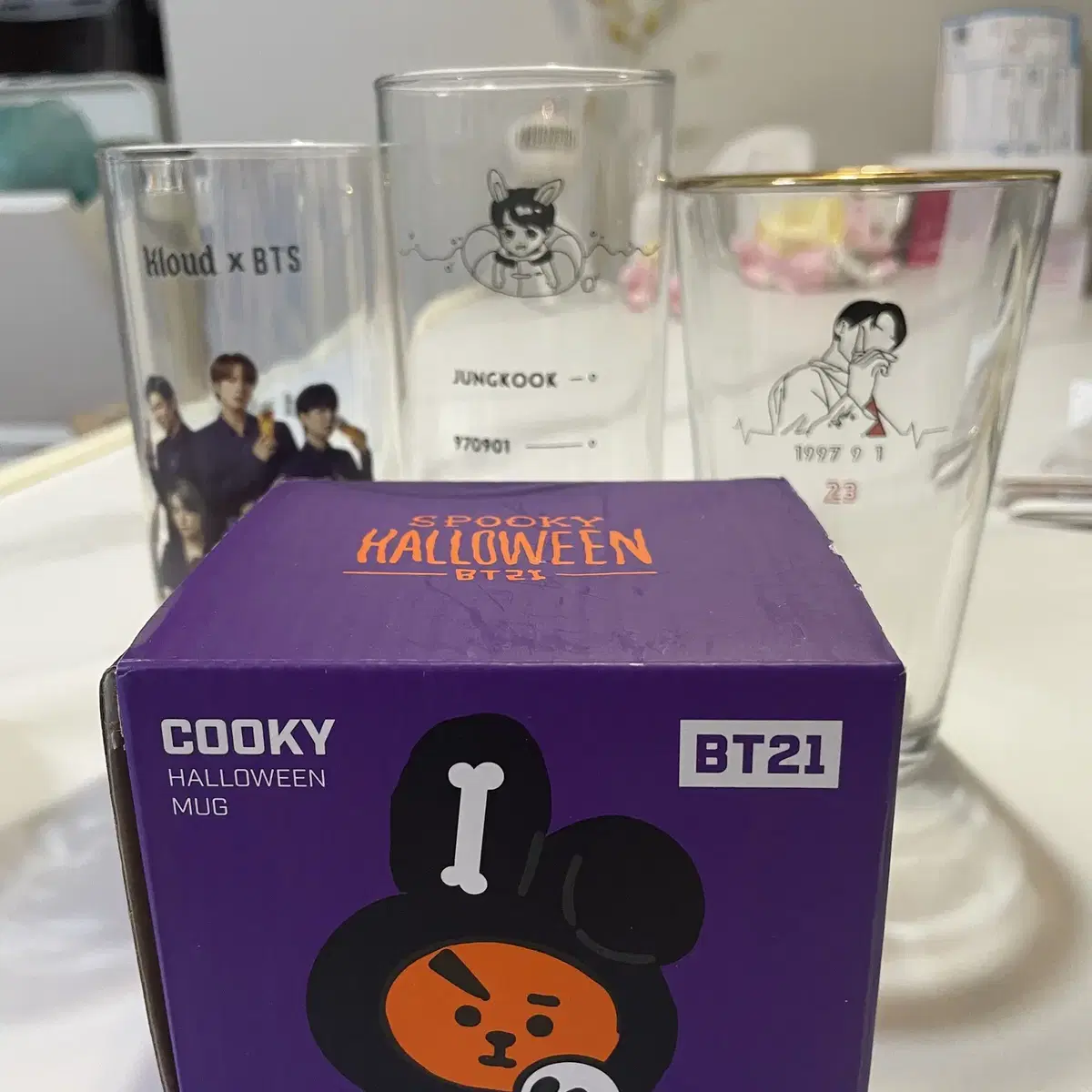 BTS BT21 굿즈 컵 머그컵 비공굿