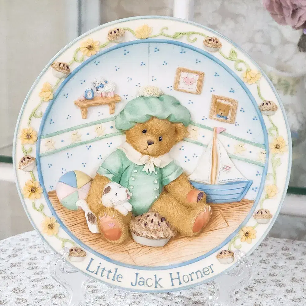 [Cherished Teddies] 체리쉬드 테디즈 / 플레이트 장식접시