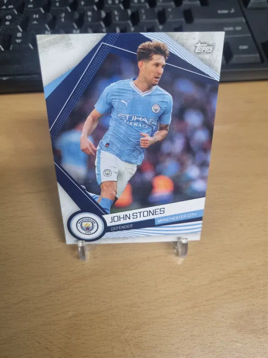 23Tops Manchester City zone Stones Football Card