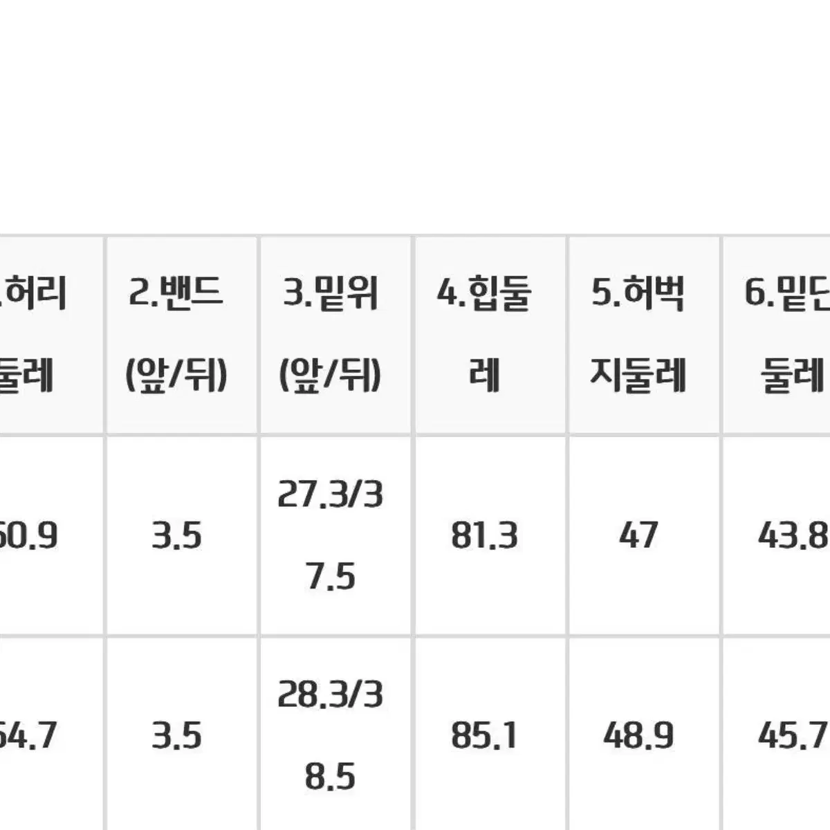 카인다미 골반볼륨업 화이트 슬림 세미 부츠컷 M