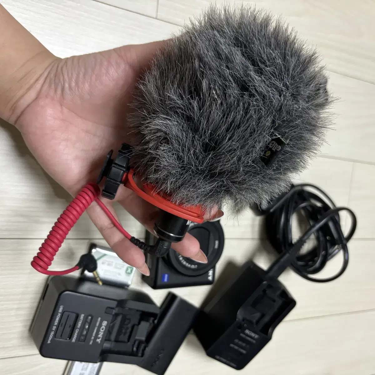 Sony zv-1 + lux junior + rode mic