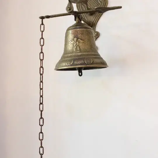 엔틱 독일 고전적 아기천사 황동골든벨/bell(종)