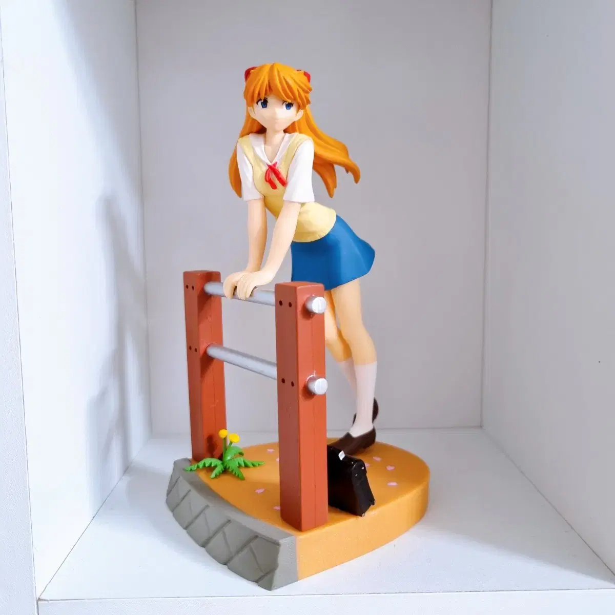 Evangelion Asuka Spring Scent School Uniform Figure Classic Bishoujo / Spring Breeze