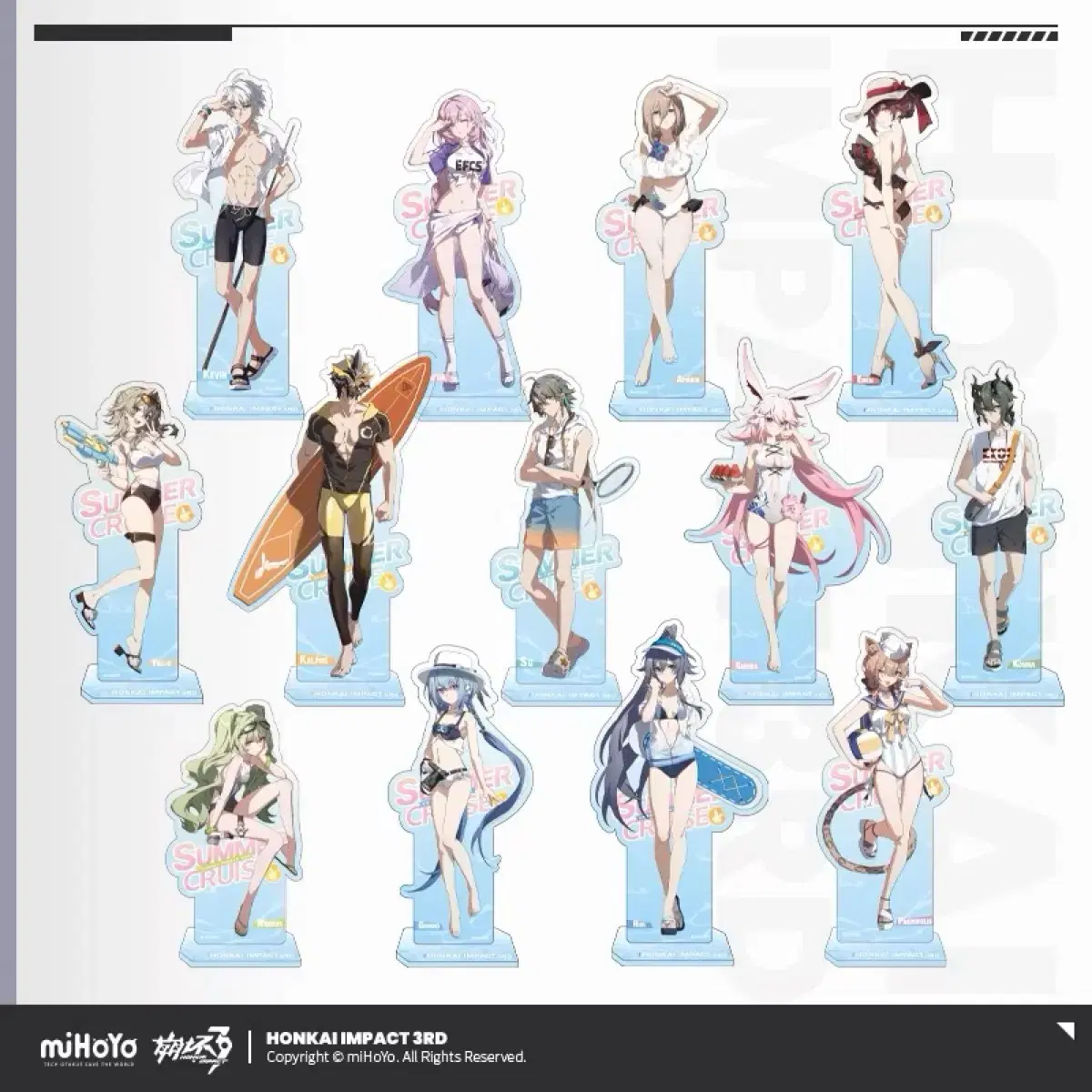 [Reservation tool] 13 kinds of collapse3rd official paradise swimsuit theme acrylic stands