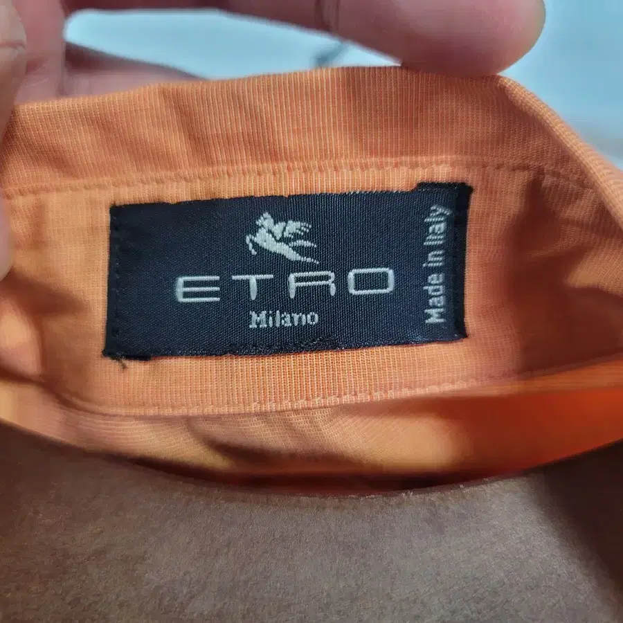 ETRO 에트로 여성 오렌지 긴팔셔츠