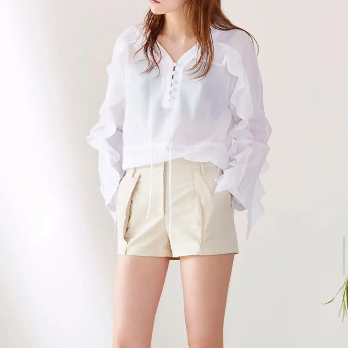 팩토리얼레이블 Sleeve Blouse (핑크,화이트,블랙)