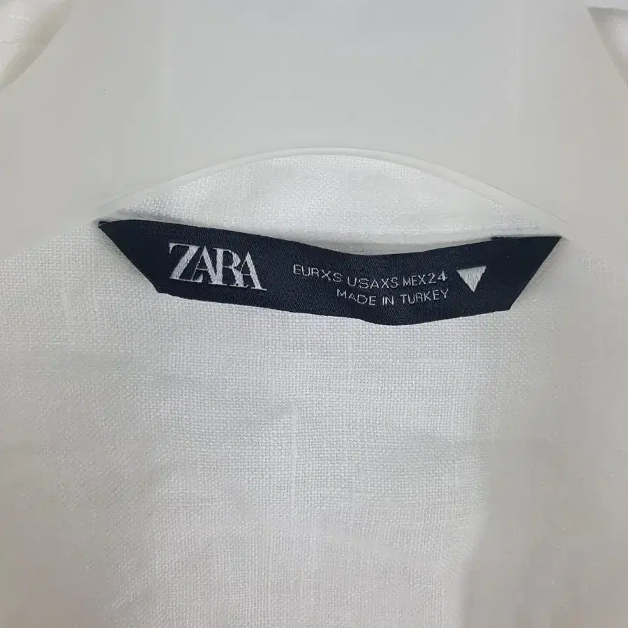 2022 자라 ZARA 크롭 린넨 블렌드 묶음 셔츠 xs 휴양지 휴가룩