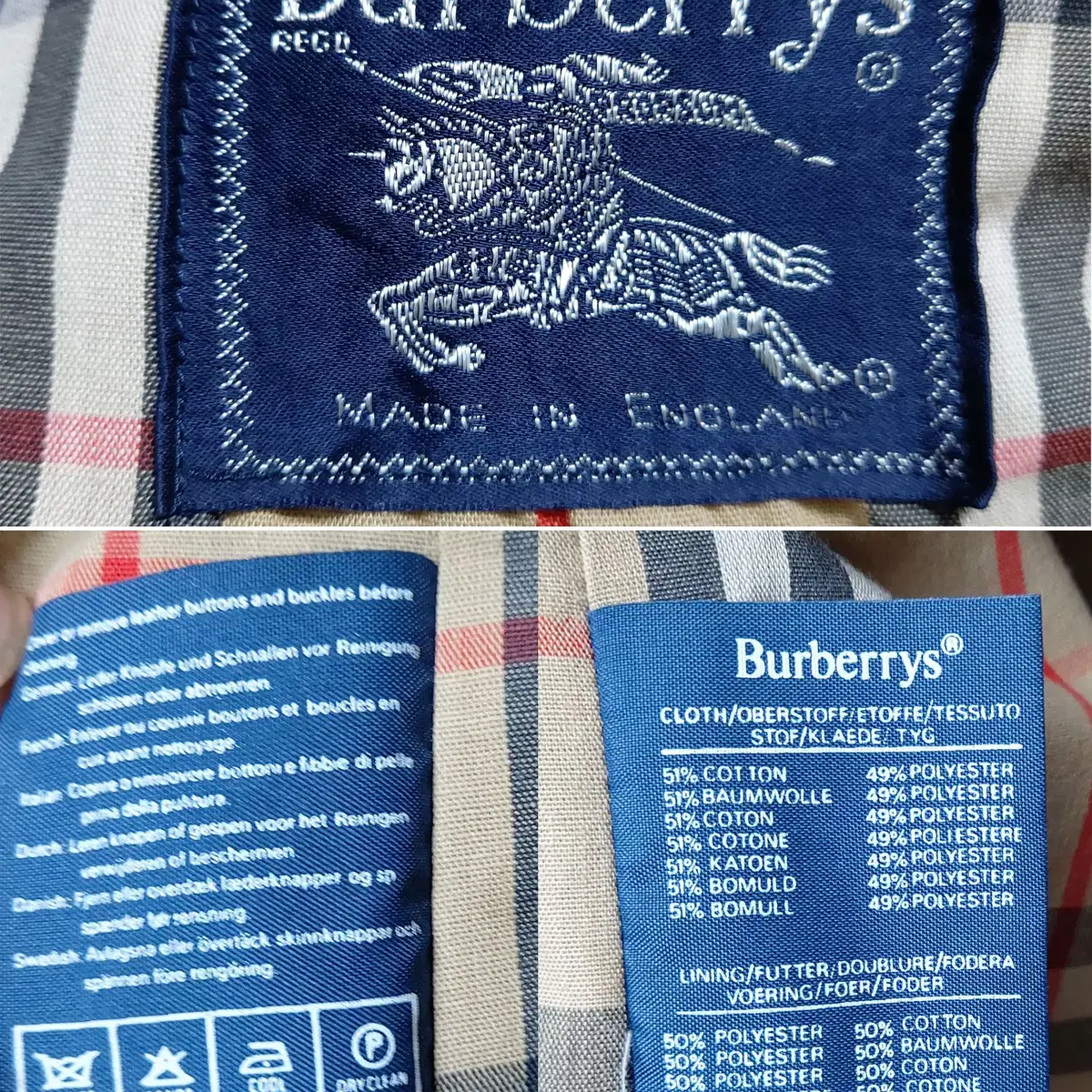 Burberrys/버버리 (size8/44~66) 트랜치코트 A급.