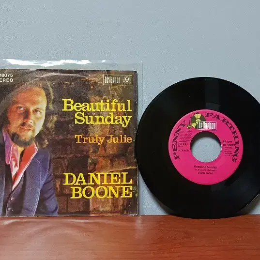 7인치 싱글 lp_Daniel Boone "Beautiful Sunday