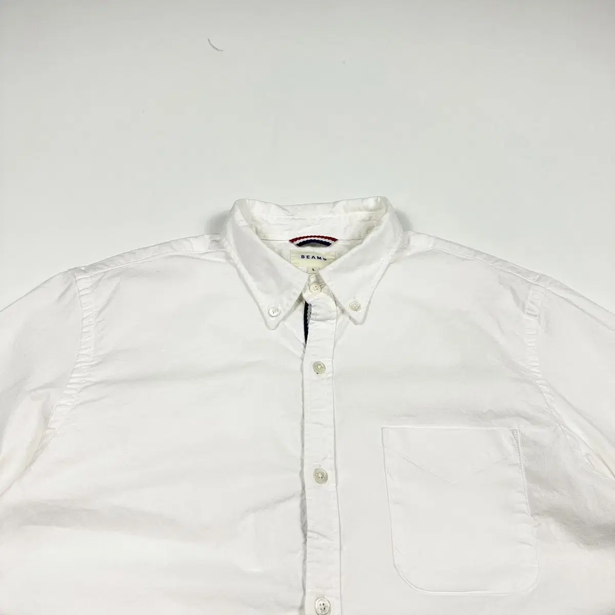 Beams Japan Daily White Short Sleeve Shirt (L)