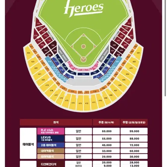 6월 7, 8일 키움 히어로즈 선예매 구합니다!! ㅠㅠ