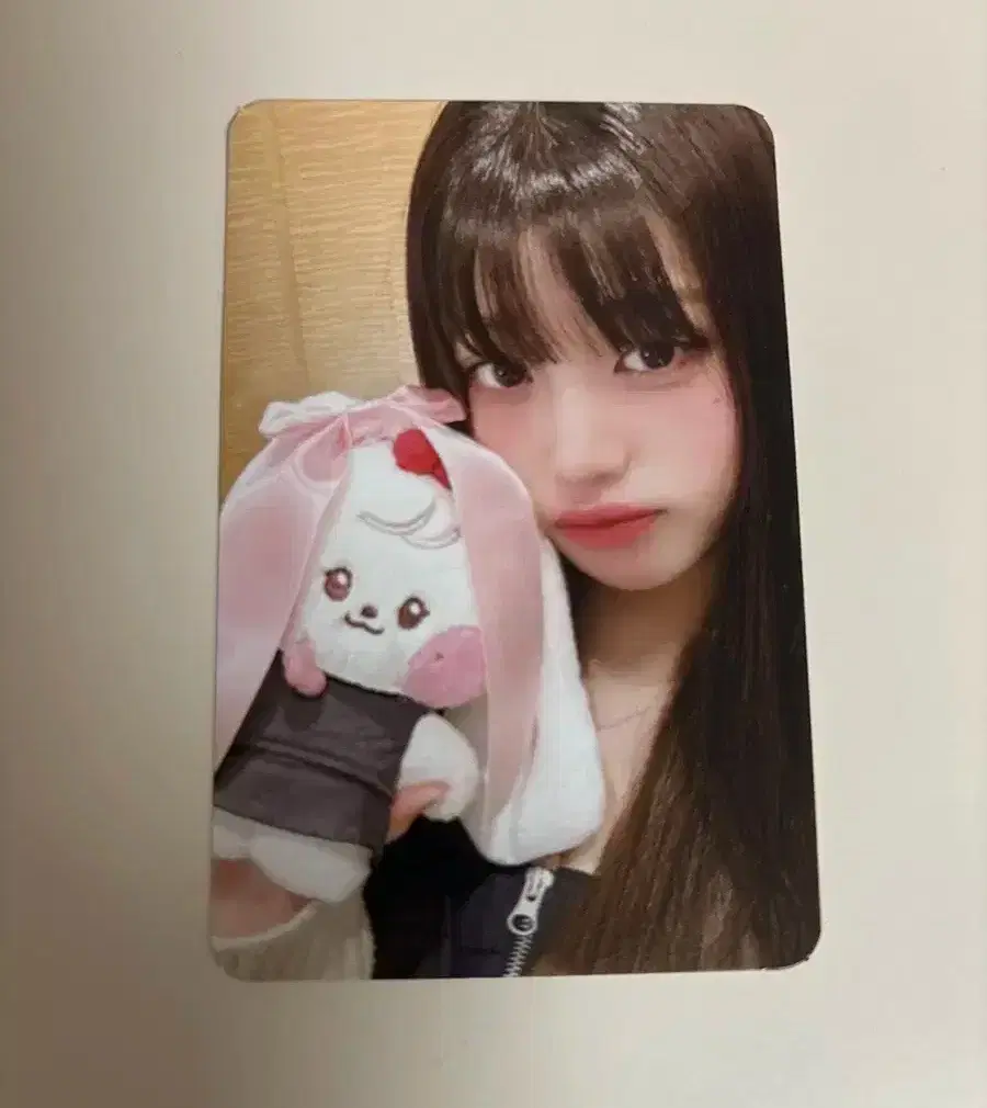 Jang wonyoung minini line friends pop up photocard