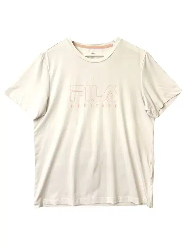 FILA FILA Printing Vahn Short Sleeve Tee | L Cream A61/ 4-0527-091