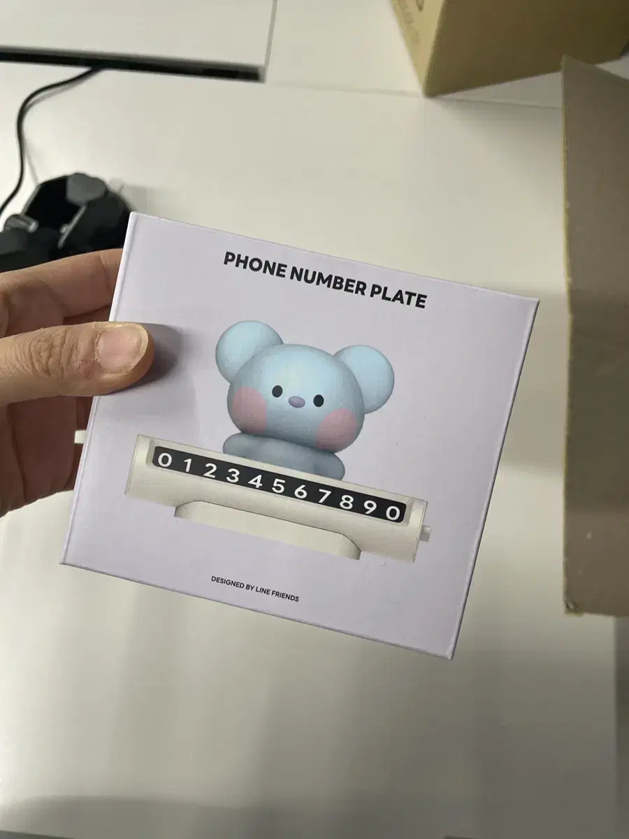 Bt21 phone number plate 차량용번호판 미개봉 새상품