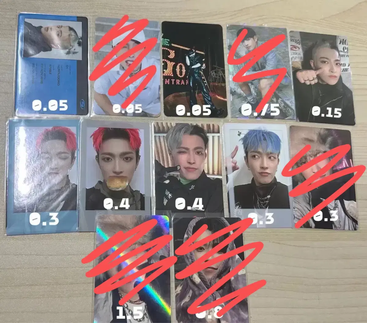 ATEE hongjoong photocard yglobal