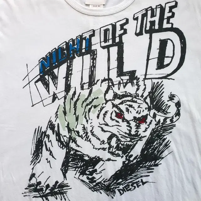 [XL] 디젤 DIESEL NIGHT OF THE WILD 반팔티