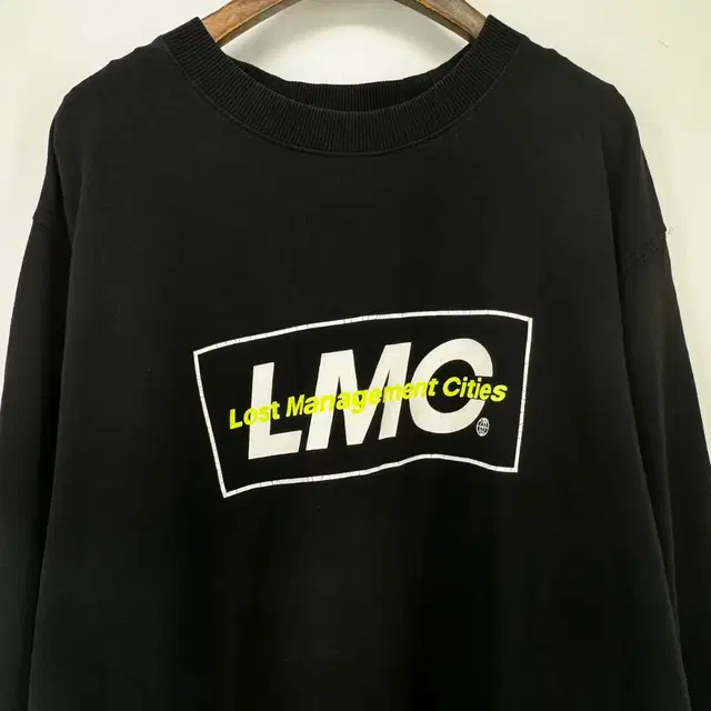 LMC 프린팅 맨투맨 티셔츠 (M size / BLACK)