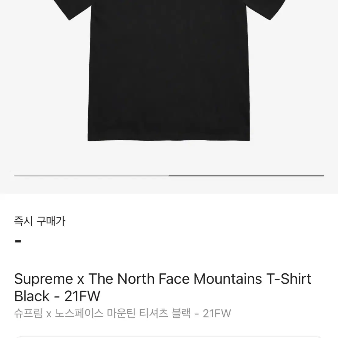 21FW 슈프림X노스페이스 반팔 M