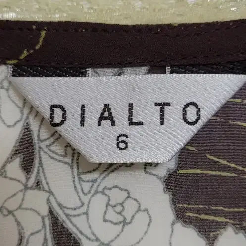 66) DIALTO 꽃무늬 쉬폰원피스