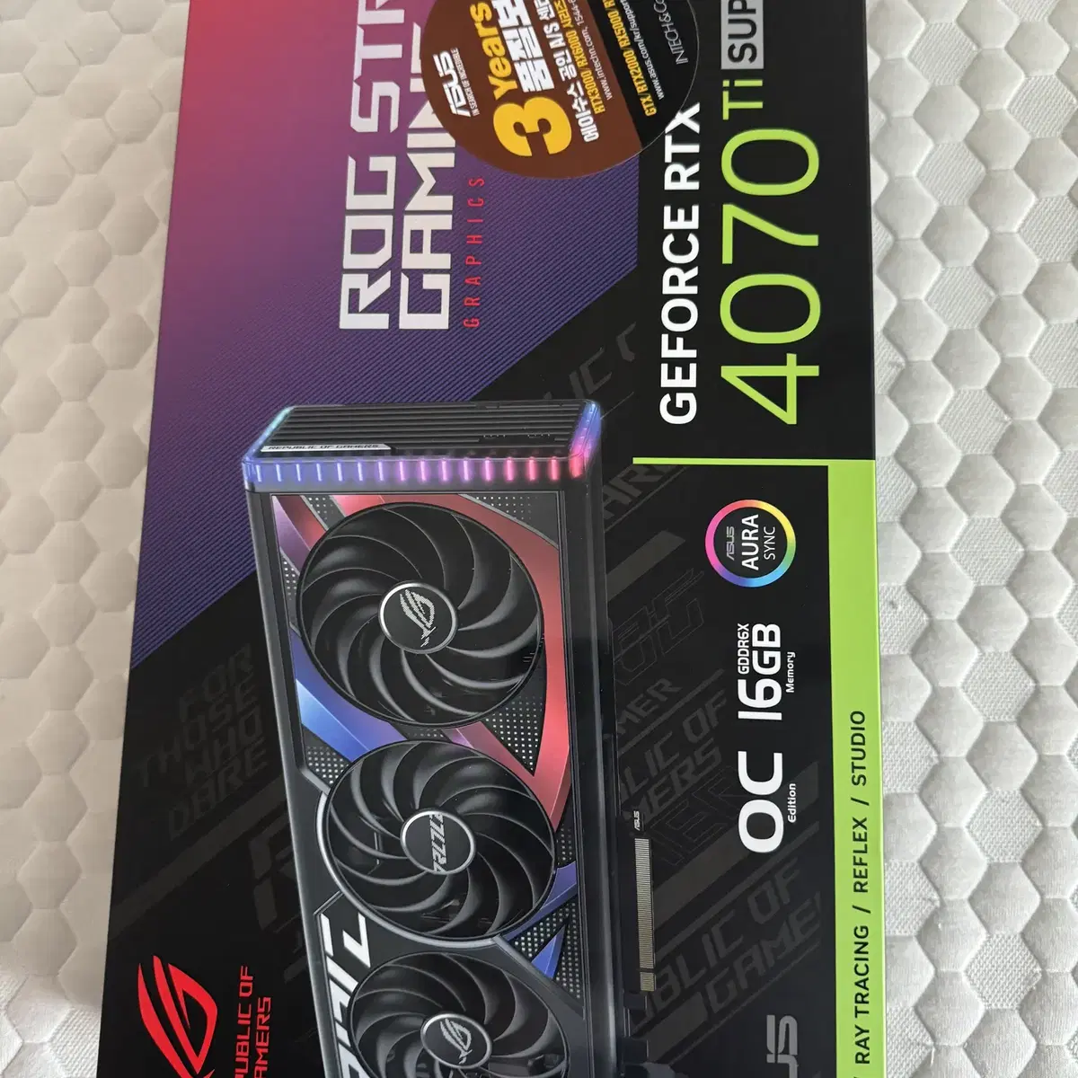 asus rtx4070ti super rog strix oc