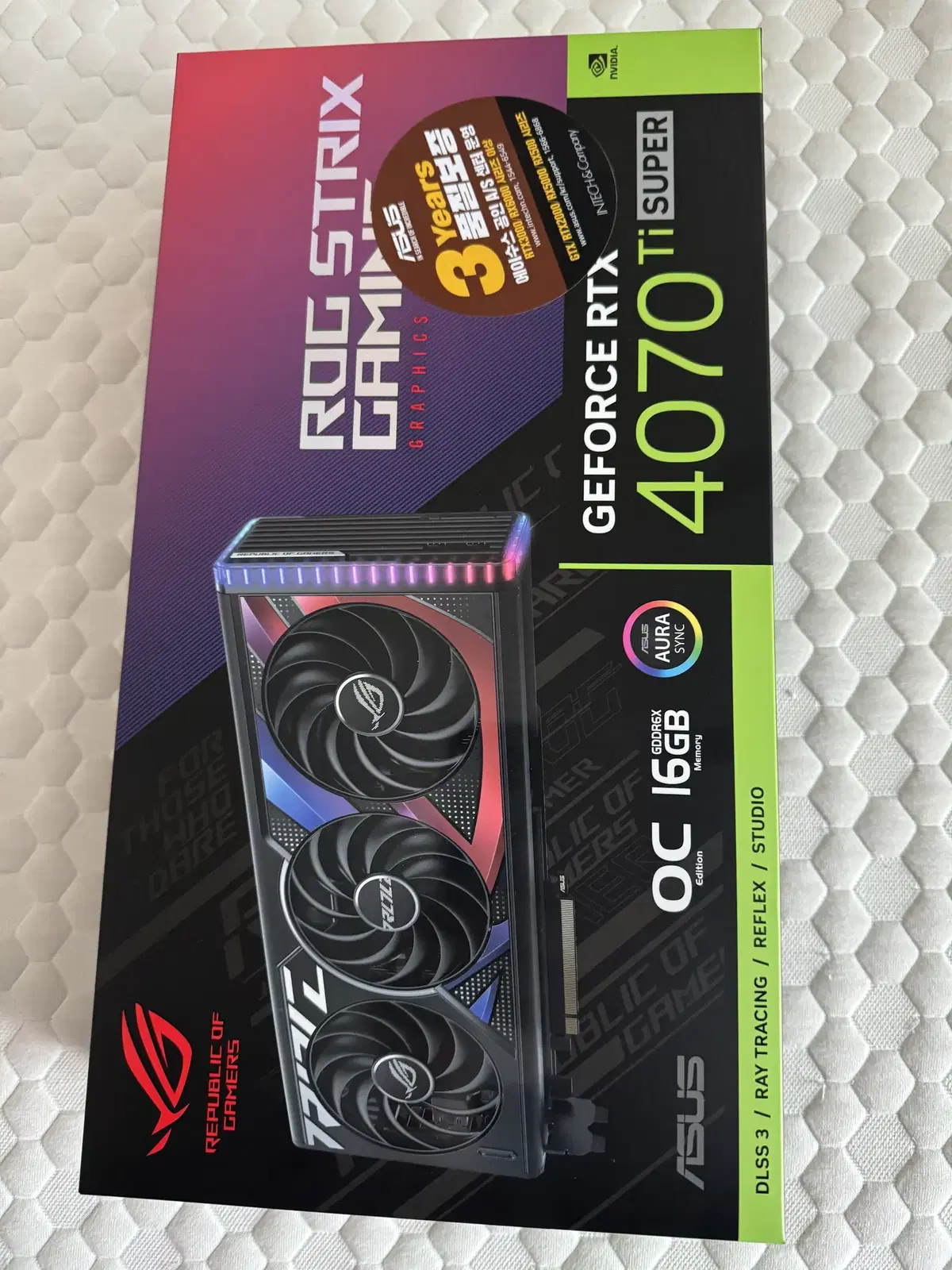 asus rtx4070ti super rog strix oc