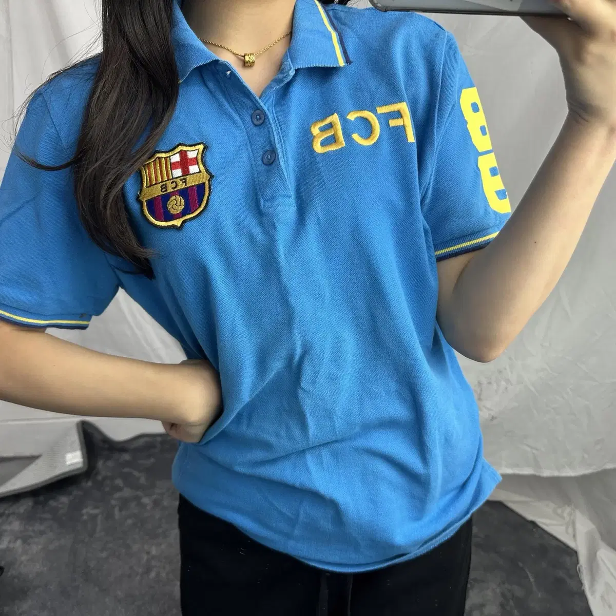 Barcelona FCB pk Short Sleeve Kara T-Shirt