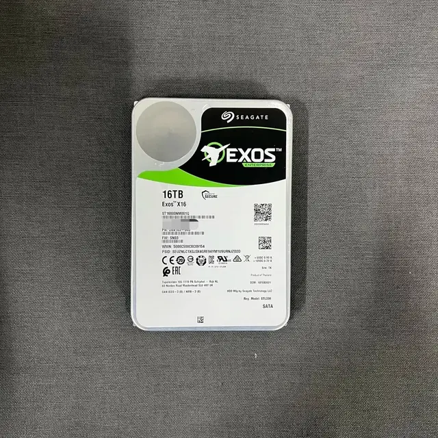 씨게이트 EXOS X16 16TB / 16테라 판매합니다