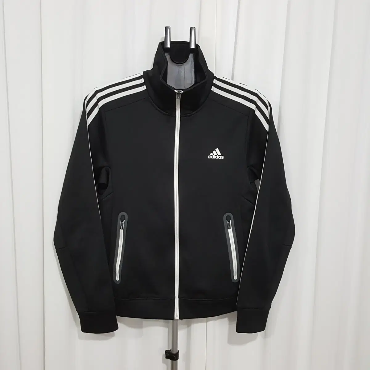 Adidas Brushed Training Track Top Jersey Size 100 Black Oilcloth